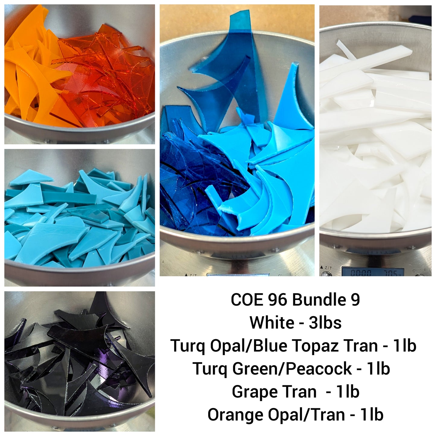 COE 96 Scrap Glass Bundle 9